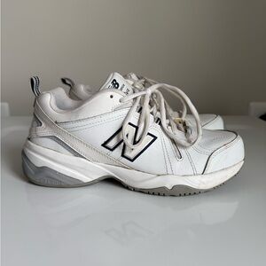 New Balance 608 White, Blue and Gray Sneakers